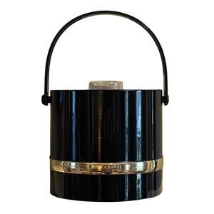 Vintage Shelton Ware Gold and Black Ice Bucket